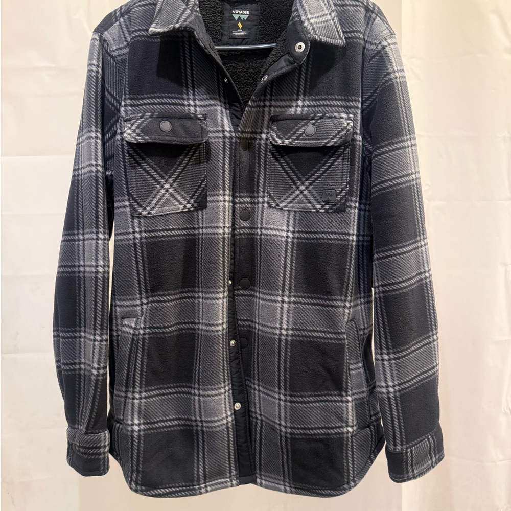 Voyager Men's  Sherpa lined Plaid Jacket